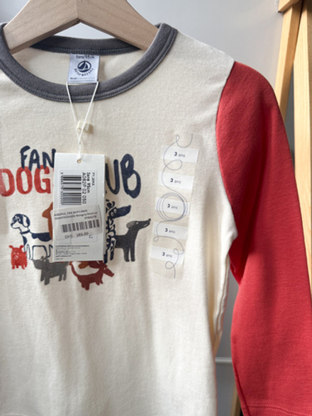 Хлопковый лонгслив Petit Bateau, 98