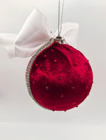 Ёлочные игрушки "БАРХАТ" 4шт