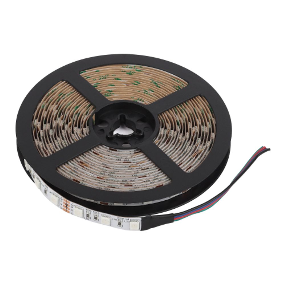Светодиодная лента ЭРА LS5050-14,4-60-12-RGB-IP20-2year-5m многоцветная | Светодиодные ленты 12В 2 год