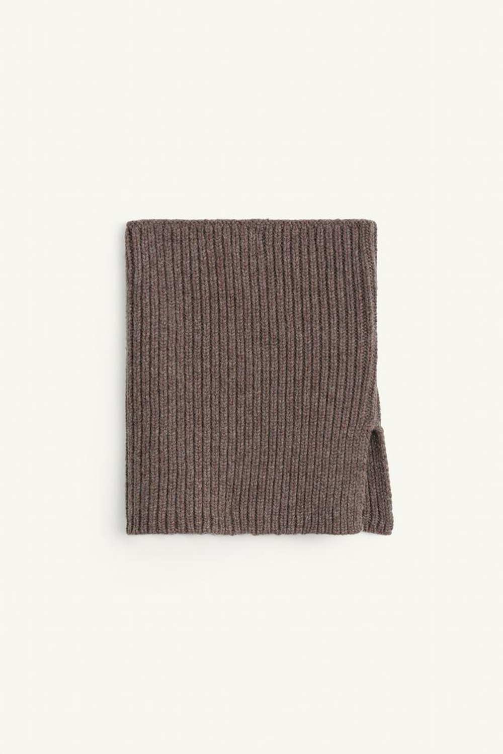 ZARA ВЯЗАНЫЙ СНУД, КРОТОВО-КОРИЧНЕВЫЙ