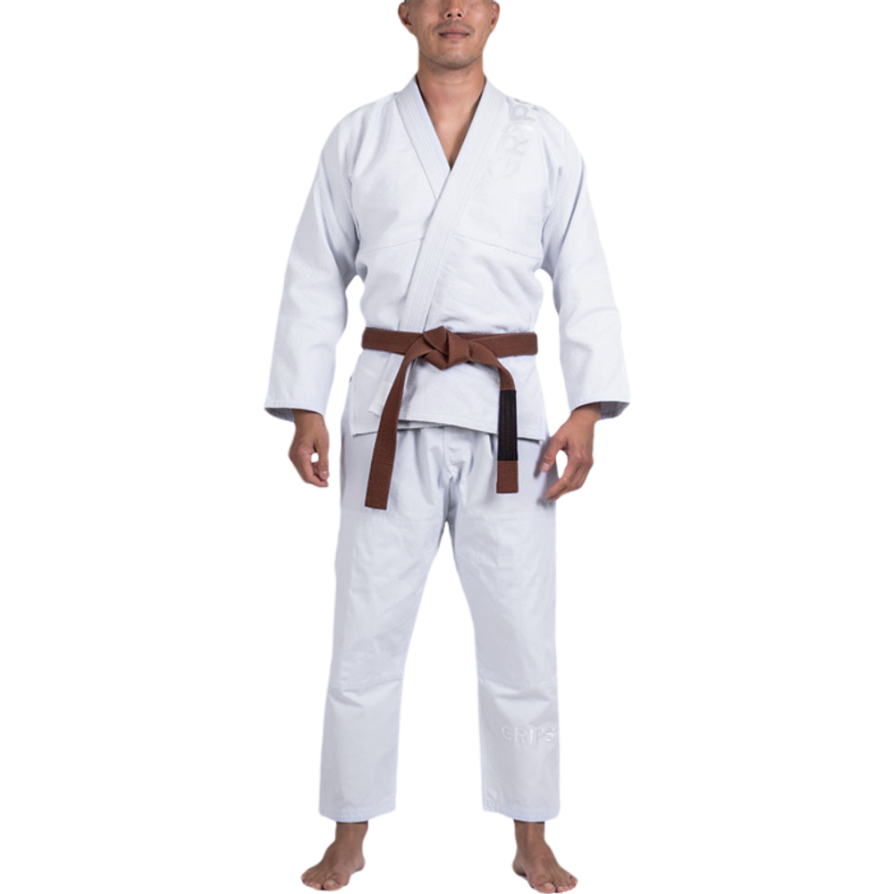 ги для BJJ Grips Primero Competation Stealth White