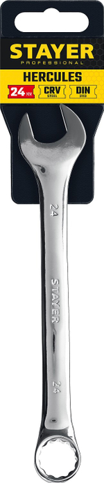 STAYER HERCULES, 24 мм, комбинированный гаечный ключ, Professional (27081-24)