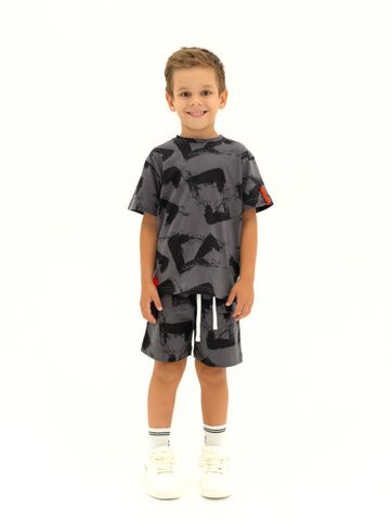 220021C-29 Футболка для мальчика, Антрацит