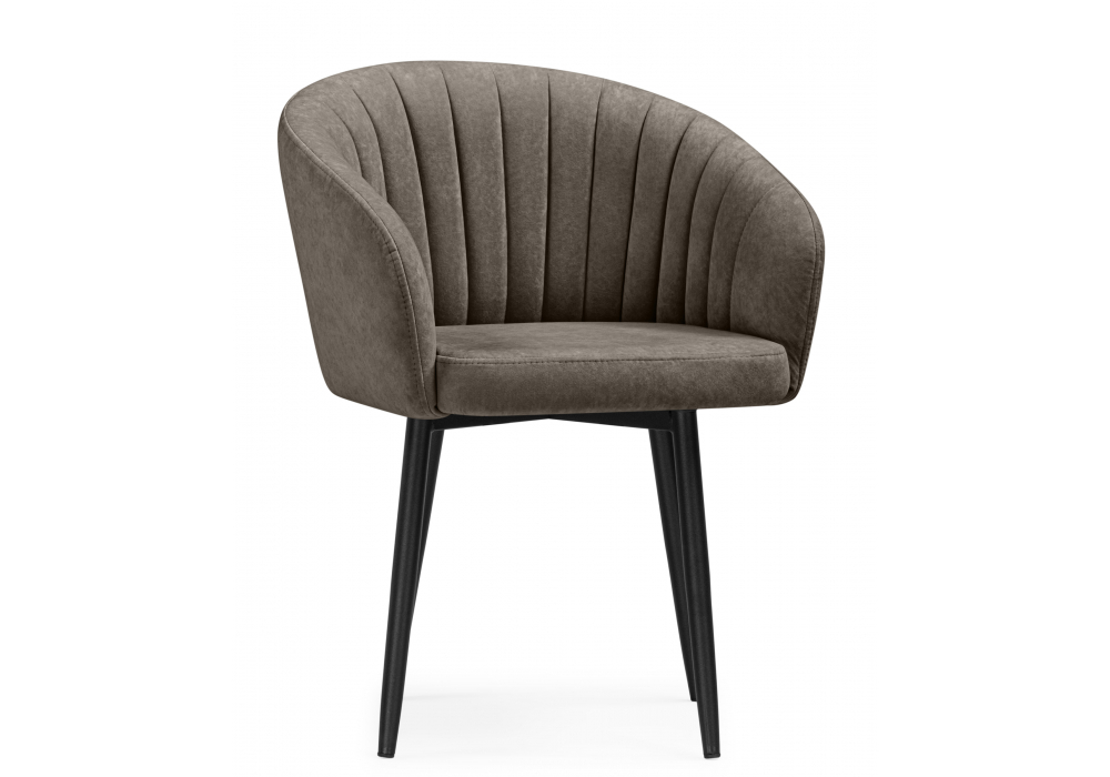 Стул на металлокаркасе Woodville Моншау marseille 16 данс, черный, ножки черные