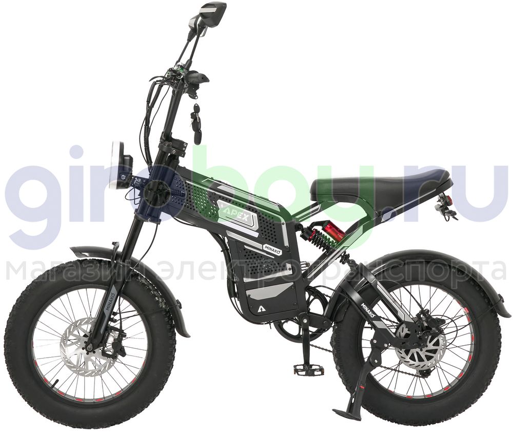 Электровелосипед Minako APEX (48V/20Ah) - Чёрный фото №3