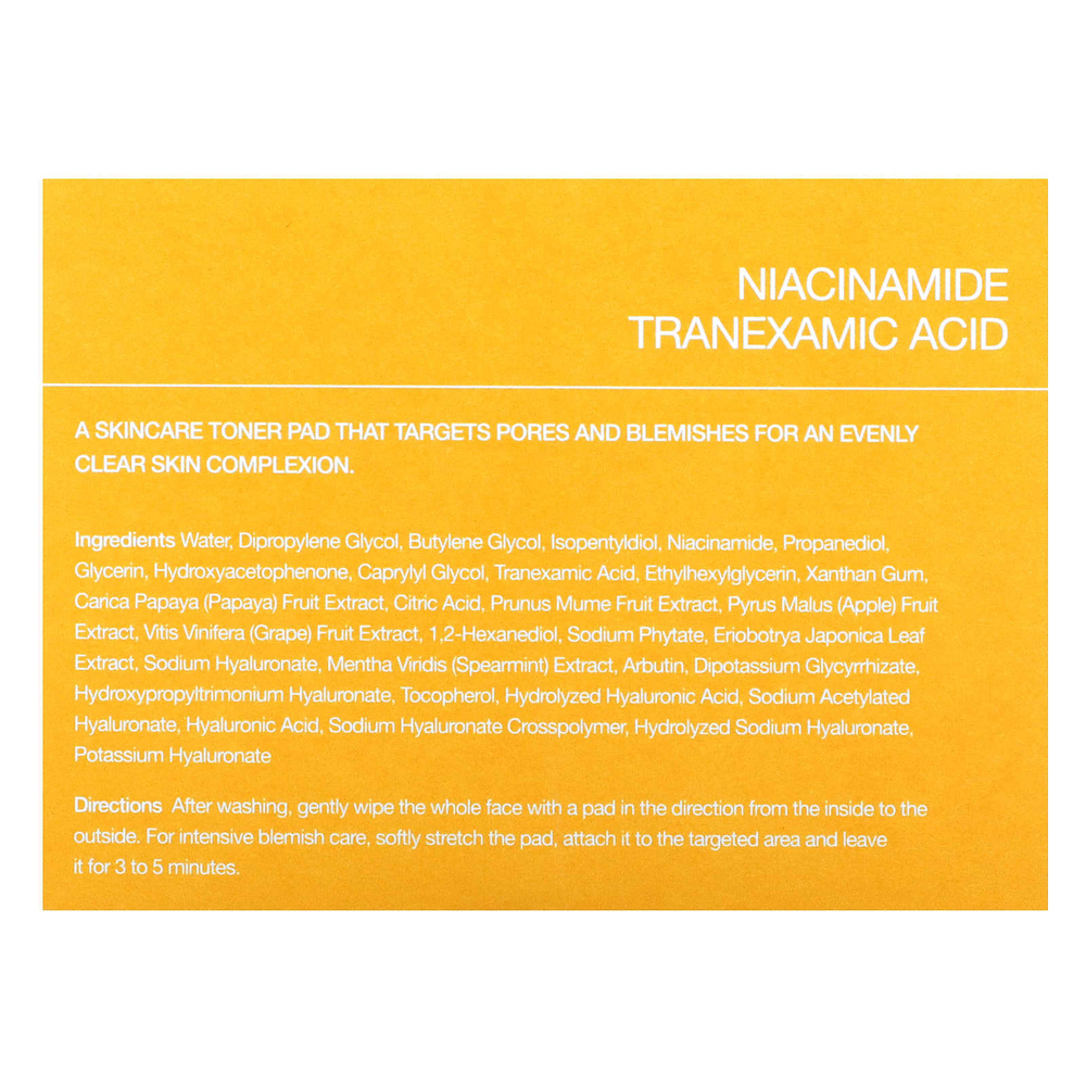 Celimax, Pore + темные пятна, осветляющий диск, 40 шт., 100 мл (3,38 жидк. унции)