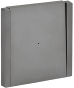 FORTE&PIANO Выключатель 1-клавишный с индикацией 10А FP502 сталь IEK