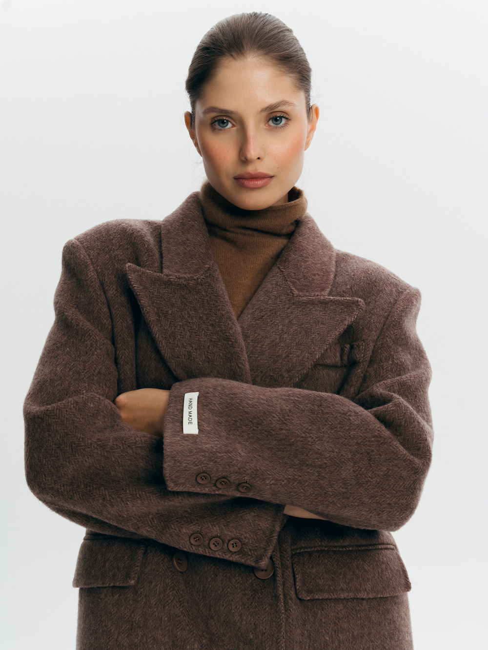 Двубортное пальто