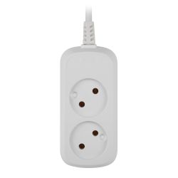 Удлинитель электрический ЭРА UDL-10-230 Greenline 2 розетки без заземления 3м ПВС 2x0.75мм2