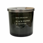 Свеча ароматическая Lerkil, черный перец и ветивер, соевый воск