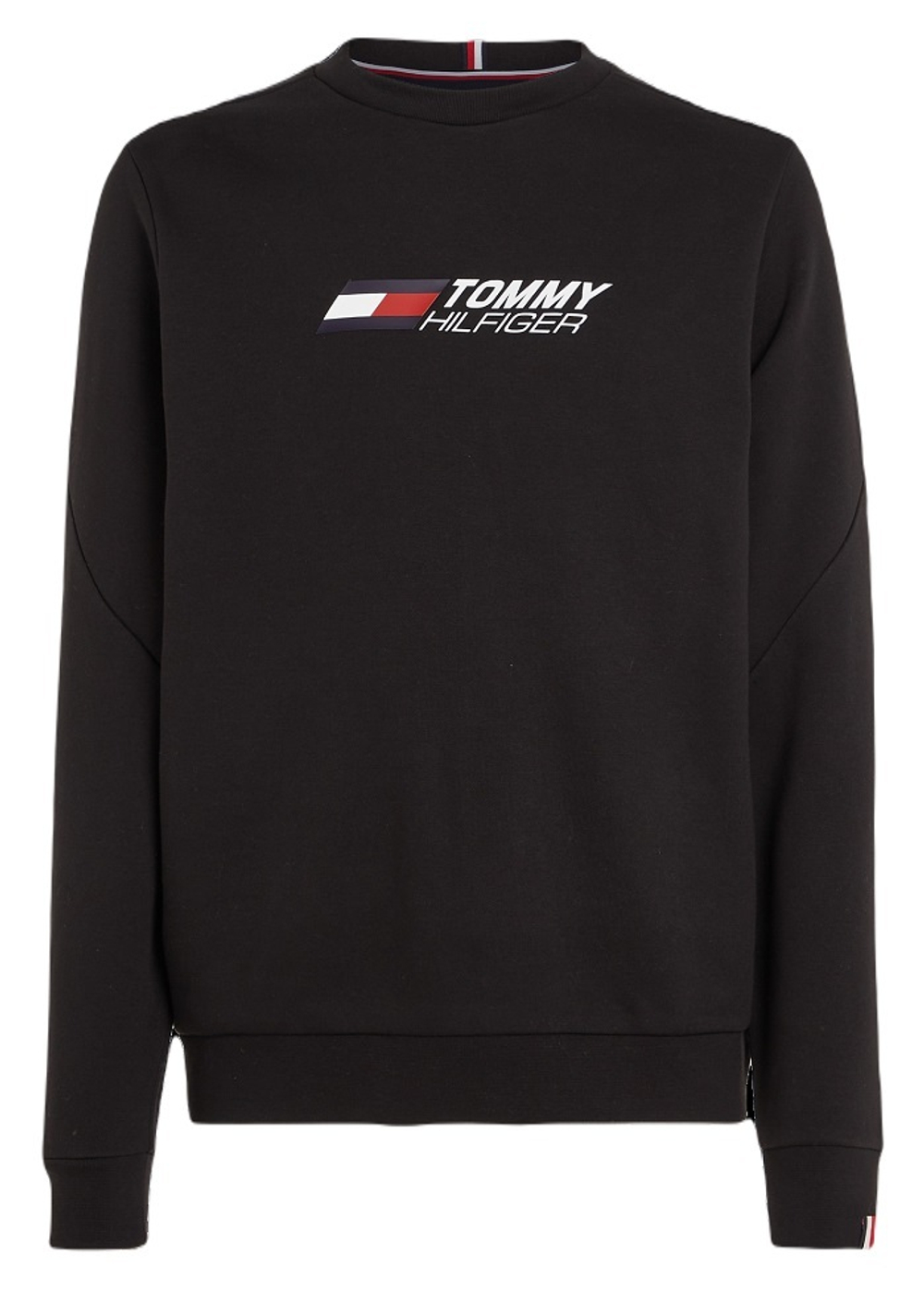 Мужская теннисная кофта Tommy Hilfiger Essentials Crew - черный