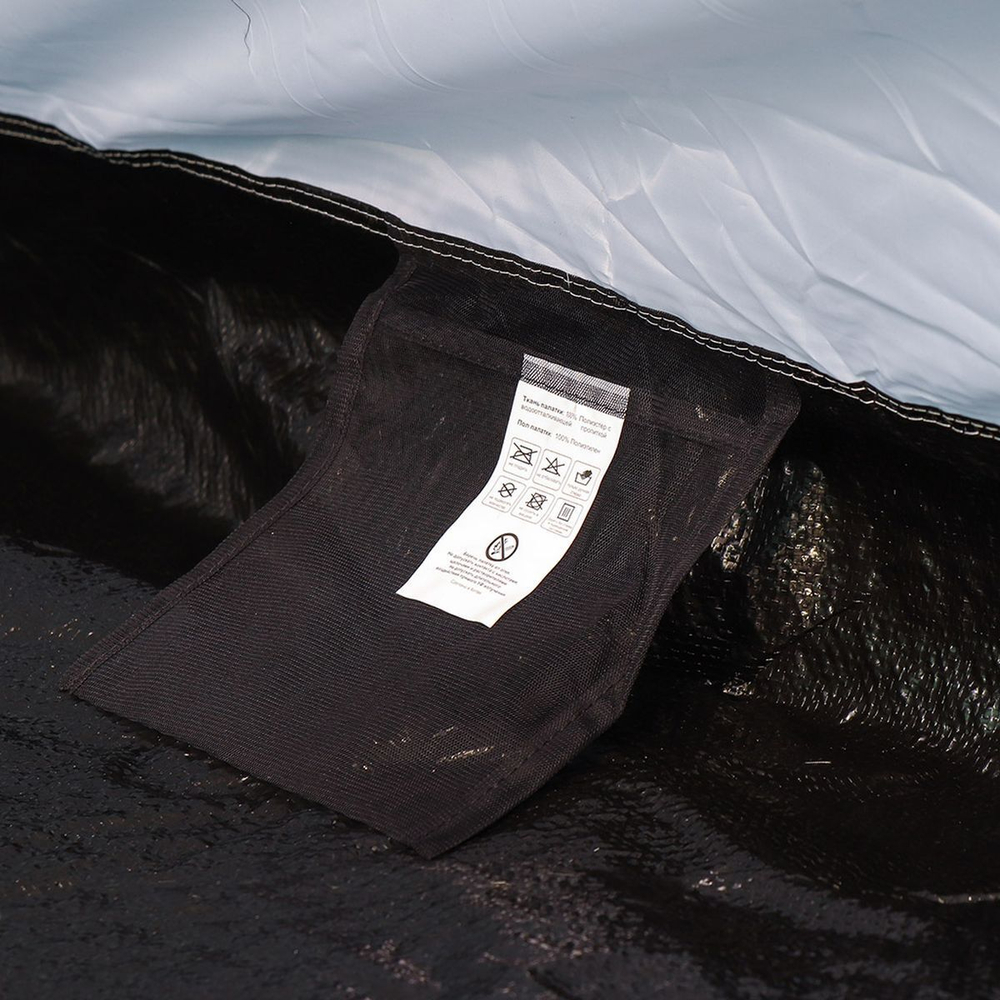 Палатка 4-мест, 210+120х240х130 см, 2 сл, 1 комн, 1 тамб, мос сет, 2 окна, Green Days, GJH057