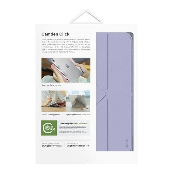 Чехол Uniq Camden Click для iPad Air 13&#39;&#39; (2024) Light Violet (PDA13(2024)-CAMLVIO)