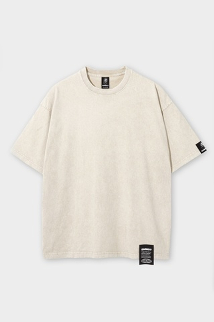 Футболка SHMOT "BLANK" GARMENT DYE Кремовый