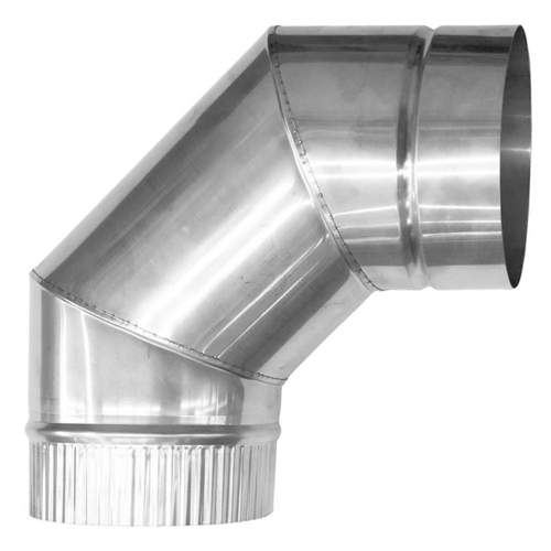 РОЗАН  дымоходное колено D120*200 3-х секц 90 гр