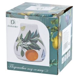 Подставка под ложку " " 10*10*11см. (керамика) (подарочная упаковка)