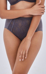 Серые высокие трусики-слипы Chiara (Размер: 44) (Цвет: серый)