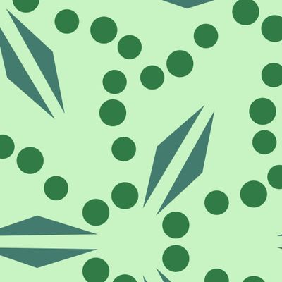 Яркая зелень