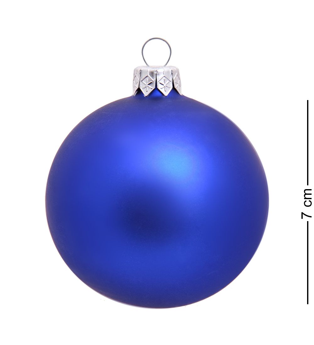 Элита НФШ-1251 Набор ел.украшений Шар 9шт «Синий иней» 70 мм