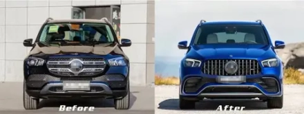 Обвес для Mercedes-Benz W167 2020+ в стиле GLE63 AMG АМГ Мерседес Бенц ГЛЕ класс