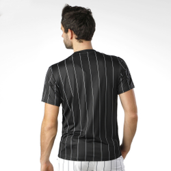 Мужское теннисное поло Tennis-Point Stripes T-Shirt Special Edition Men - Black, White