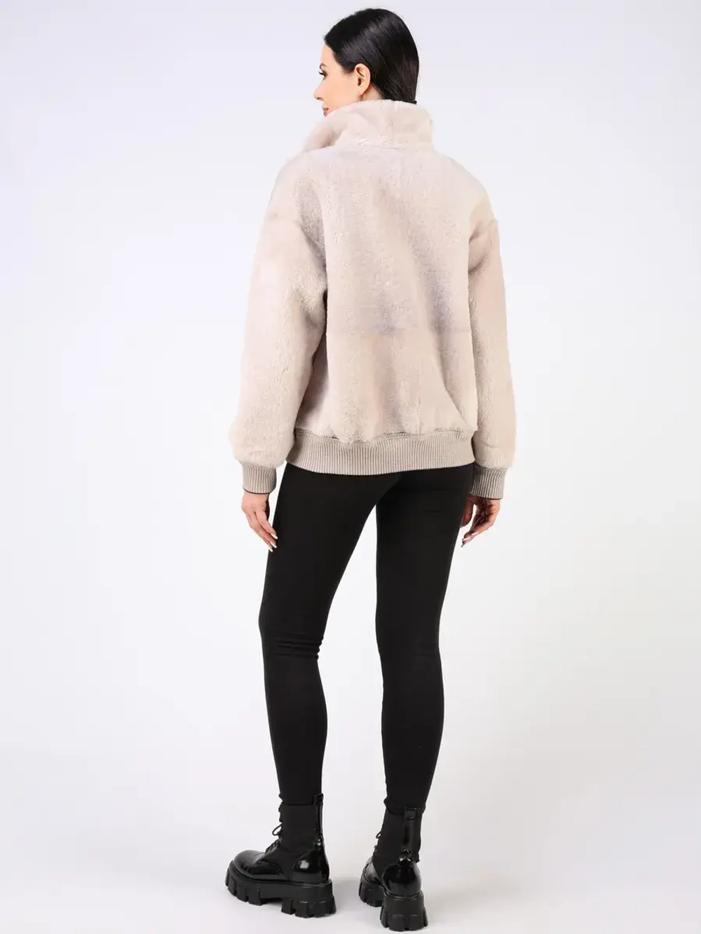 Дубленка зимняя натуральная шуба двусторонняя