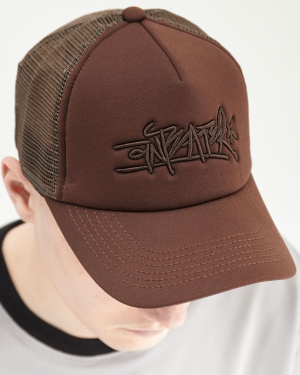 Кепка Trucker коричневая - фото 5