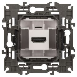 14-3114-03 ЭРА Розетка HDMI, IP20, Эра Elegance, алюминий