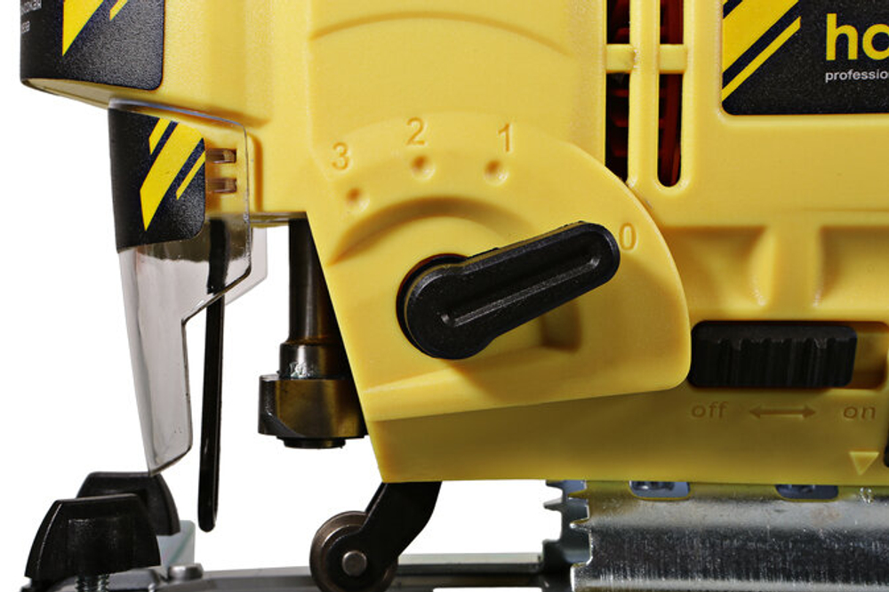 Электролобзик Hanskonner HJS0811LPE, 860 Вт желтый/черный