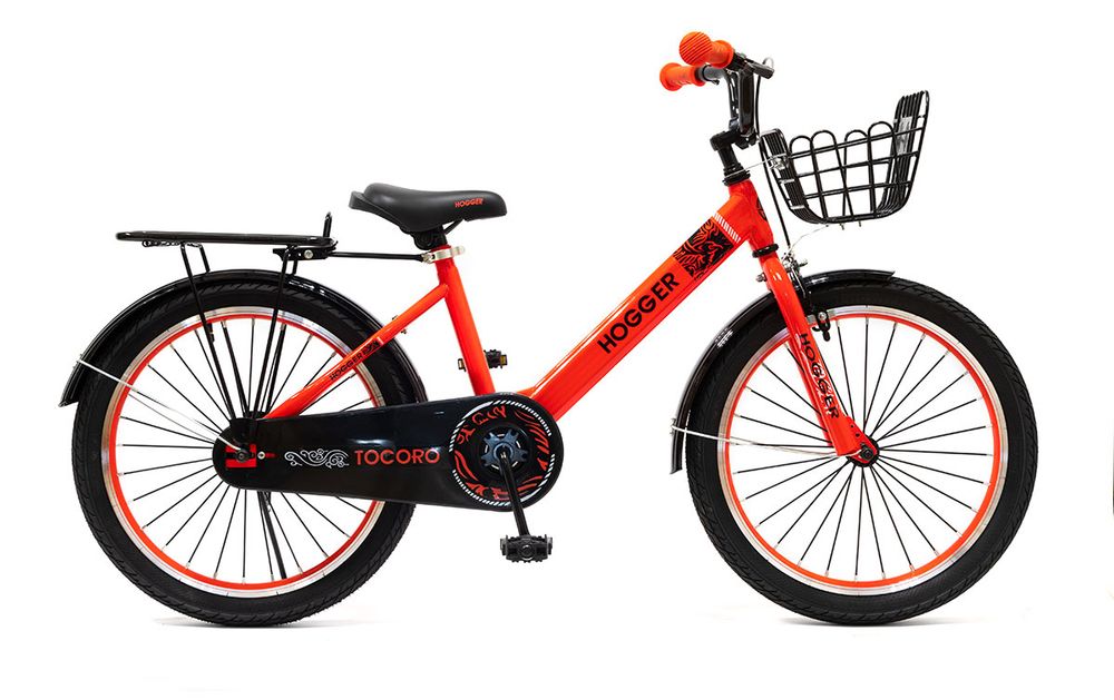 Велосипед 20&quot; HOGGER &quot;TOCORO&quot; сталь, ручной и ножной тормоз, корзина, красный