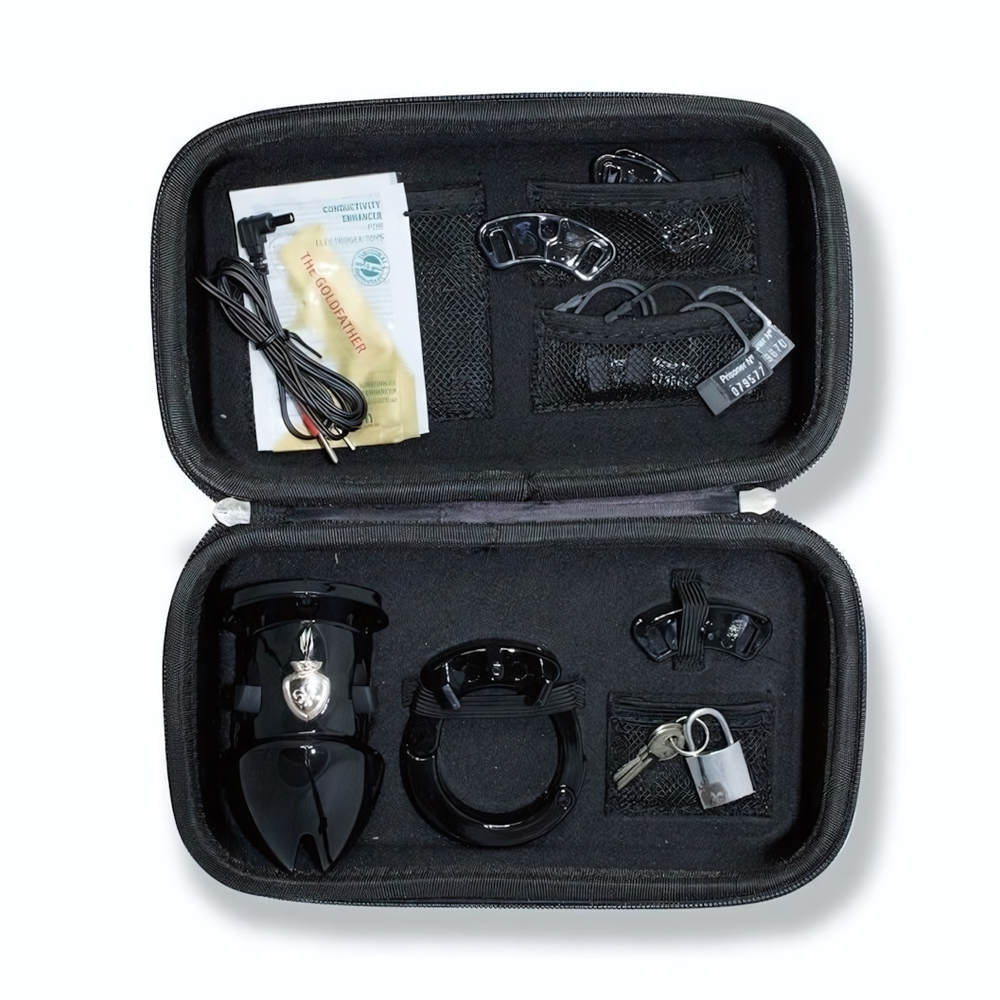 Пояс верности с электростимуляцией Mystim Pubic Enemy No1 Black Edition (Цвет: черный)