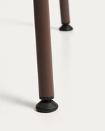 Уличный стул Surpika из пластика и коричневой стали