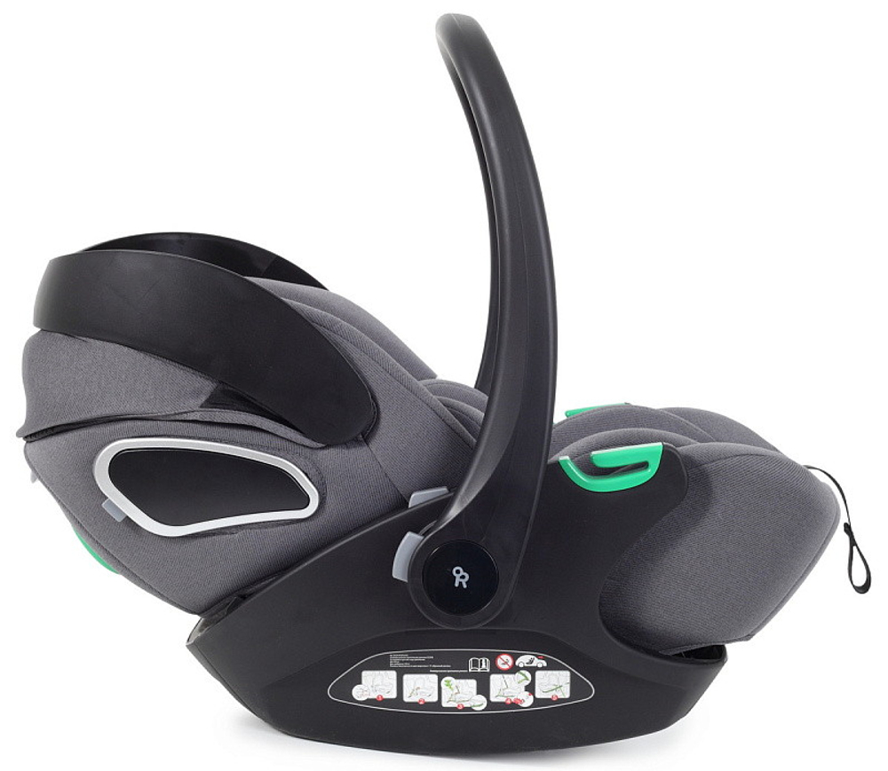 Детская коляска Rant Flex Therm Soft 3 в 1 с автокреслом Evomax Grey Forest Green