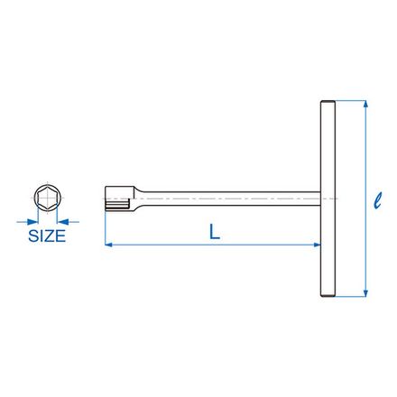 Цена на KING TONY (118512M) Ключ Т-образный 12 мм