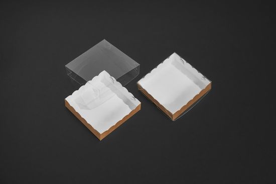 Упаковка с прозрачной крышкой для пряников или конфет