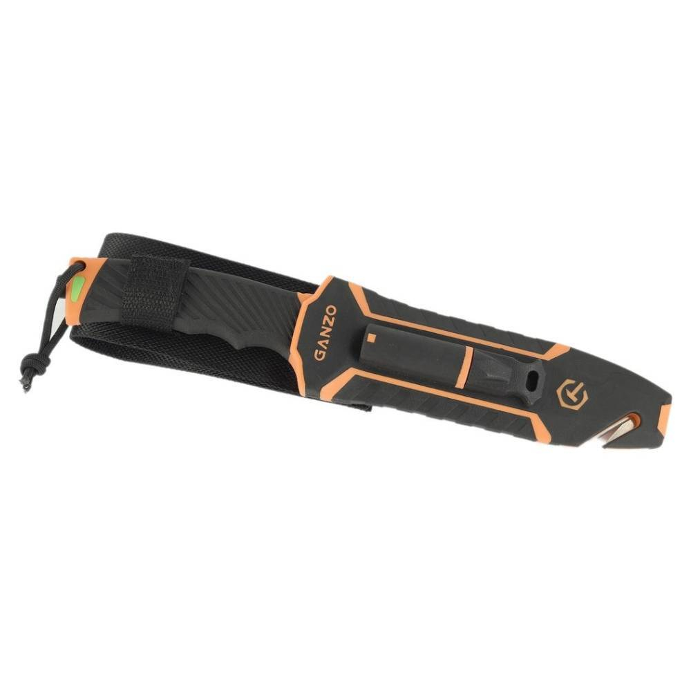 Нож туристический Ganzo G8012-OR с паракордом, G8012V2-OR