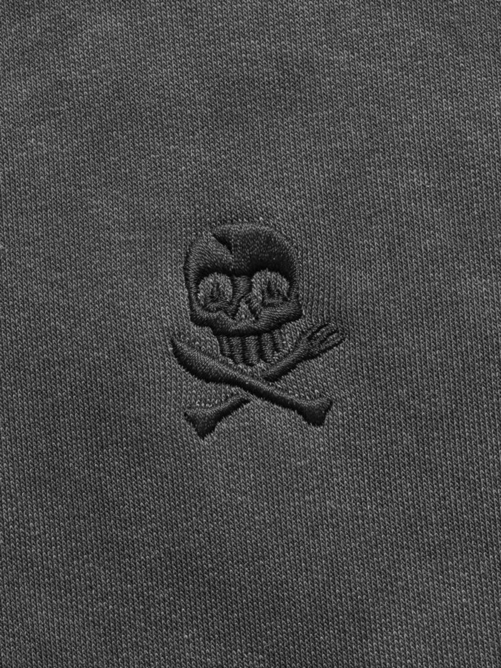 Толстовка Hardlunch garment dye черная