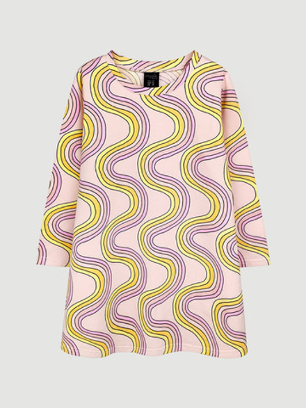 Платье трапеция Mjölk Радуга, с длинным рукавом