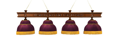 Лампа Ампир 4 плафона - ясень