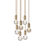 Подвесной дизайнерский светильник Crystal Bulb by Lee Broom (8 подвесов)