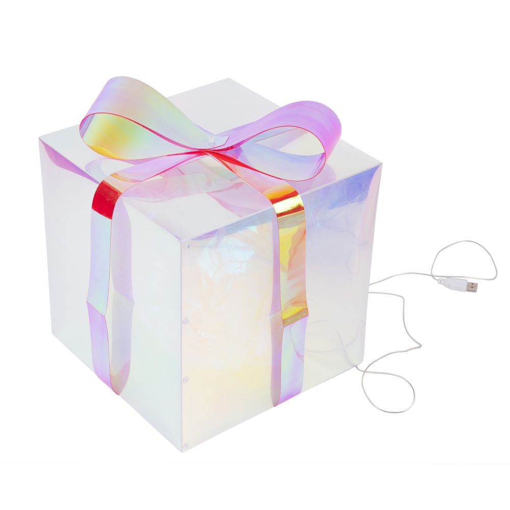 ULD-R509 USB GIFTBOX SET Светильник декоративный Коробки с подарками. с USB проводом. Набор из 3штук. 300 светодиодов. Белый свет. Цвет корпуса радужный. TM Uniel