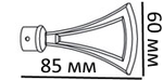 Наконечники декоративные Тор Артик d16 мм (9 цветов)