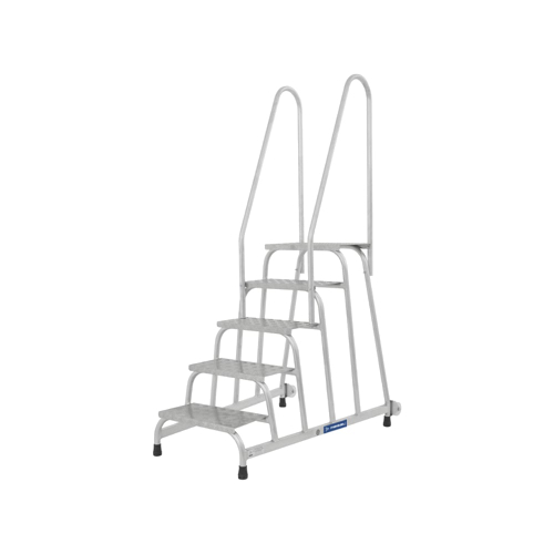 Передвижная монтажная подставка MEGAL (тип 1) 5 ступеней с двумя поручнями