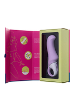 Нереалистичный вибратор Satisfyer Vibes Charming Smile, силикон, фиолетовый, 18,7 см.