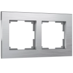 Рамка на 2 поста Aluminium (алюминий) W0021706