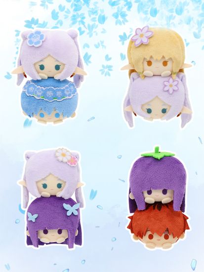 Фигурка-брелок плюшевая Stack on Heads Frieren & Himmel 10см