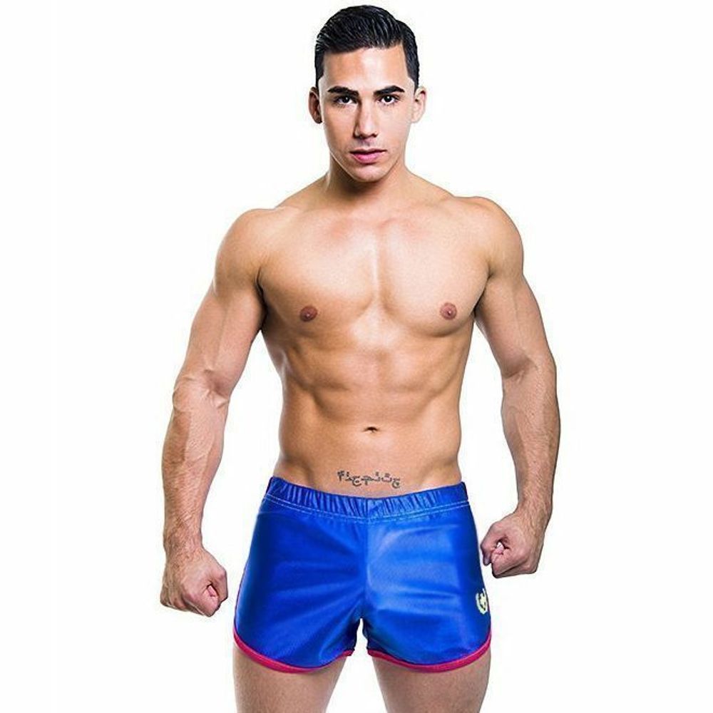 Мужские шорты синие Andrew Christian Blue Sport Shorts