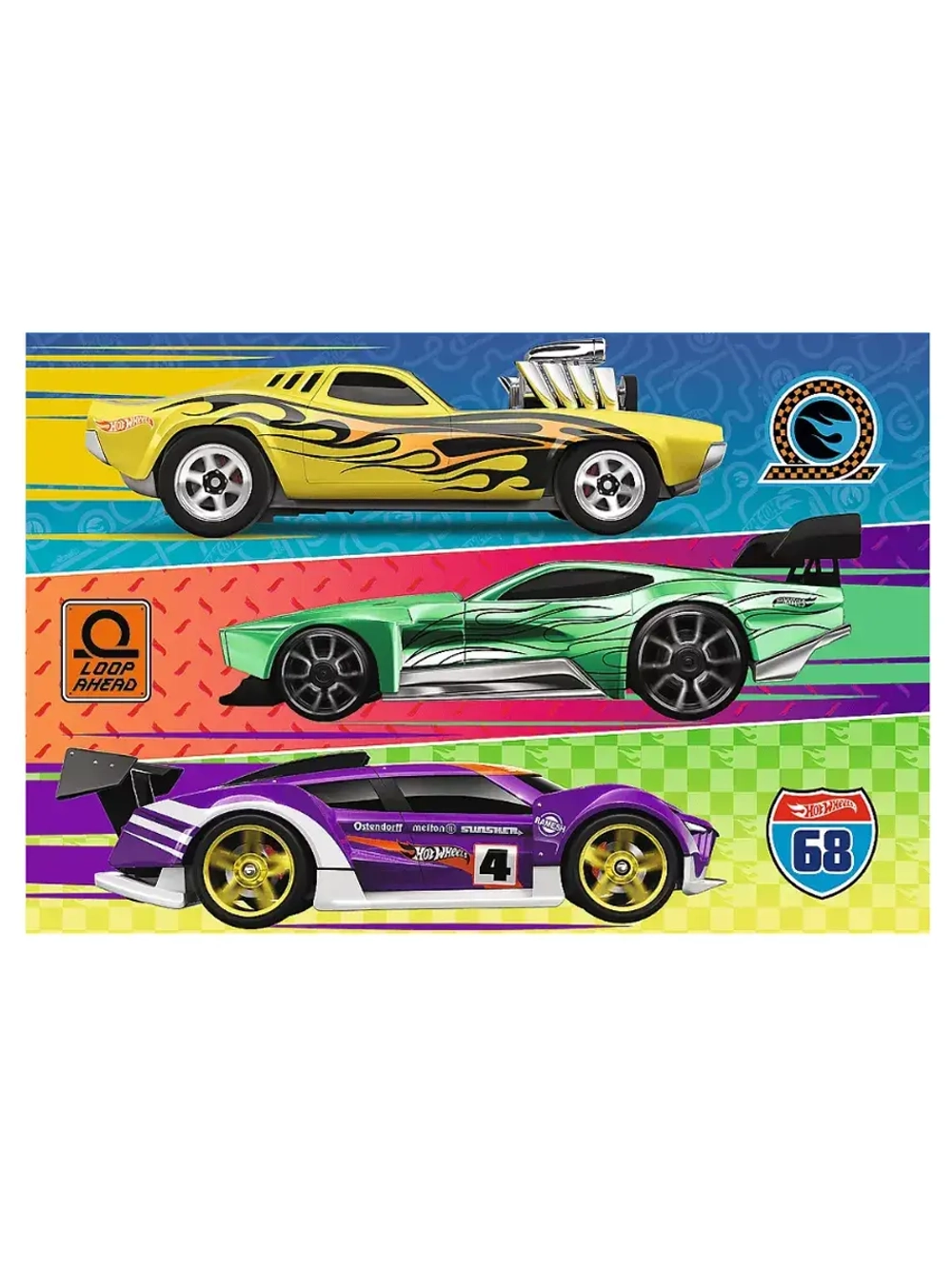 Пазлы для детей 4 5 6 лет 60 элементов Hot Wheels