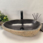 Раковина из речного камня RS-63633 (60*36*15) 0124