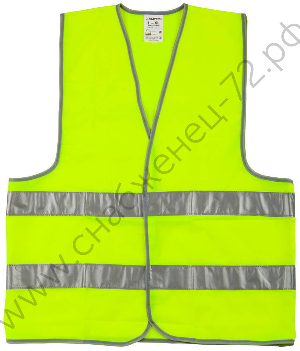 STAYER р.50-52, желтый, сигнальный жилет (11620-50)